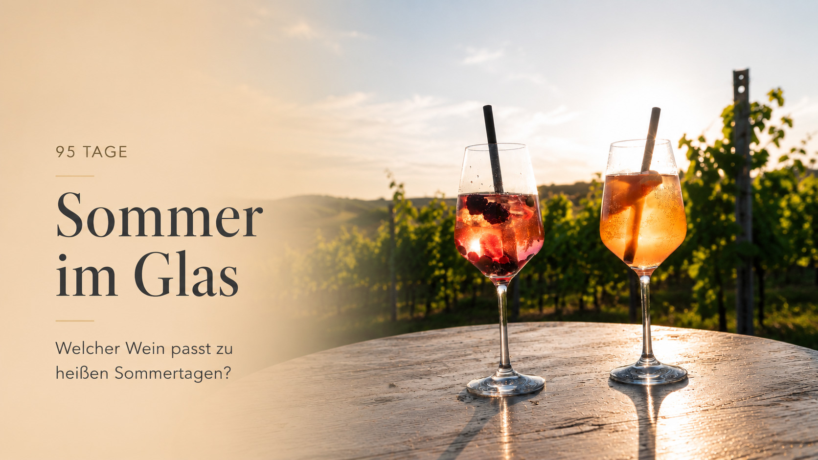 Welcher Wein passt zu heißen Sommertagen? | 95Tage